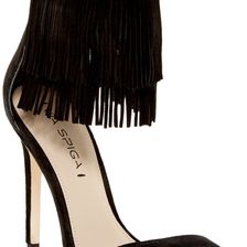 Via Spiga Tabia Fringe Sandal BLACK