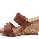 Incaltaminte Femei CL By Laundry Team Player Wedge Sandal Cognac