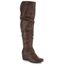 Incaltaminte Femei Bare Traps Valry Over The Knee Boot Brown