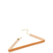 Bijuterii Femei CheapChic Throwback Chic Velvet Choker Camel