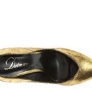 Incaltaminte Femei Delman Brie Gold Sueded Metallic