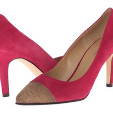 Vaneli Anabel Red Suede/Gold Chain