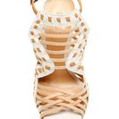 Incaltaminte Femei Schutz Tamiris Sandal PEARL-LTWOOD-TANINO