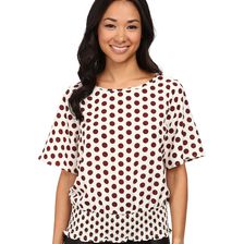 Michael Kors Ana Dot Kimono Merlot/Cream