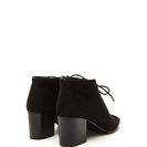 Incaltaminte Femei CheapChic Day After Day Chunky Lace-up Booties Black