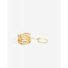 Bijuterii Femei CheapChic Elizabeth Caged Link Ring Gold