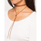 Bijuterii Femei CheapChic Stella Suede Wrap Choker Camel