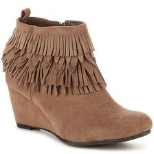Incaltaminte Femei GC Shoes Grace Wedge Bootie Taupe