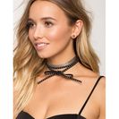 Bijuterii Femei CheapChic Chain And Stud 2pc Choker Black Prt