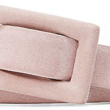 Ralph Lauren Slim Suede Belt Winter Rose