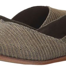 TOMS Jutti Flat Tarmac Olive Suede Emboss