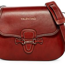 Valentino By Mario Valentino Lucy Leather Saddle Bag COGNAC