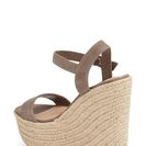 Incaltaminte Femei Steve Madden Alyssa Espadrille Wedge Sandal Women TAUPE SUEDE