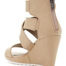 Incaltaminte Femei Michael Antonio Gwin Wedge Sandal NATURAL