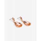 Bijuterii Femei CheapChic Double Drop Tear Rhinestone Earring Peach