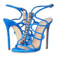 Incaltaminte Femei DSQUARED2 Sandal Blue Elettrico Camoscio