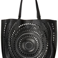 Chinese Laundry AnnaBelle Perforated Reversible Tote Black