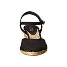Incaltaminte Femei LAUREN Ralph Lauren Capricia Black Woven Cotton CordingCanvas
