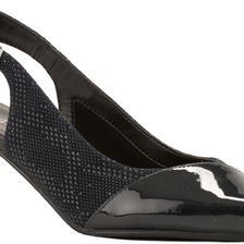 Walking Cradles Ramona Black Teardrop Print/Black Patent