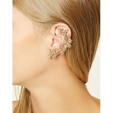 Bijuterii Femei Forever21 Floral Cutout Ear Cuff Set Gold