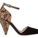 Incaltaminte Femei See by Chloe Suede Snake Ankle Strap Sandal Black