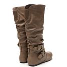 Incaltaminte Femei CheapChic Step On It Faux Leather Boots Taupe