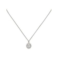 Bijuterii Femei Forever21 Rhinestone Pendant Necklace Silverclear
