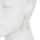 Bijuterii Femei Natasha Accessories Faceted Leaf Dangle Earrings GREEN