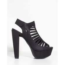Incaltaminte Femei CheapChic 70s Caged Bootie Black