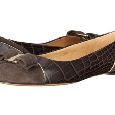 Salvatore Ferragamo Varina Luxury Graphite Cocco Shaghi