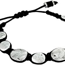 The Sak Batik Pebble Slider Bracelet Silver