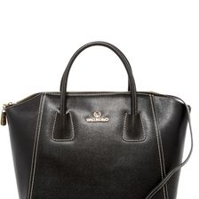 Valentino By Mario Valentino Gigi Saffiano Leather Tote BLACK
