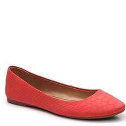 Incaltaminte Femei Mix No 6 Danzey Reptile Print Ballet Flat Coral