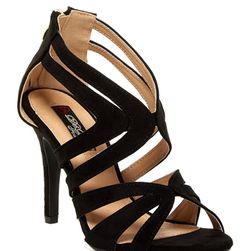 Incaltaminte Femei Elegant Footwear Celeste Caged Heel BLACK