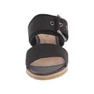 Incaltaminte Femei Rockport Garden Court Buckled Slide Black Embossed Nubuck