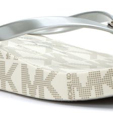 Michael Kors Bedford Flip Flop Silver
