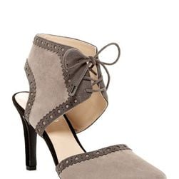 Incaltaminte Femei Franco Sarto Amoretta Lace Suede Pump GREY-BLK