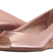 Cole Haan Elsie Open Toe Wedge II Rose Gold Metallic