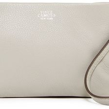 Vince Camuto Cami Leather Wristlet Crossbody PEWTER 01