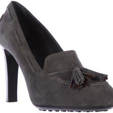 TOD'S Pumps High Heel Nappine Grey
