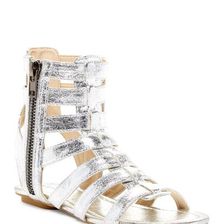 Incaltaminte Femei Michael Antonio Debbie Metallic Gladiator Sandal Silver