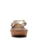 Incaltaminte Femei Sam Edelman Romy Metallic Wedge Sandal Gold