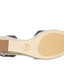 Incaltaminte Femei Michael Kors Margie Closed Toe Wedge Navy Small Weave Canvas