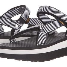 Incaltaminte Femei Teva Flatform Universal Candy Stripe Black