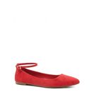 Incaltaminte Femei Forever21 Faux Suede Ankle-Strap Flats Red