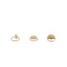 Bijuterii Femei Forever21 Iridescent Faux Stone Ring Set Goldblue