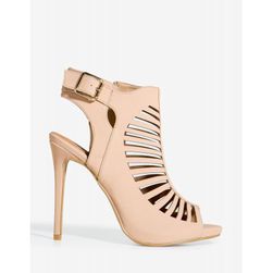 Incaltaminte Femei CheapChic Paris-19 Cross The Line Bootie Nude