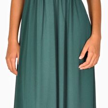 Rochie de ocazie verde cu bust plisat 666V