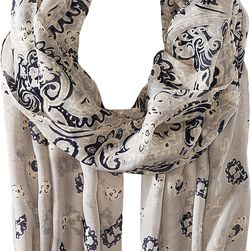 Marc Jacobs Paisley Scarf Silver Multi