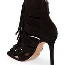 Incaltaminte Femei Schutz Black Marva Fringed Cage Booties Black